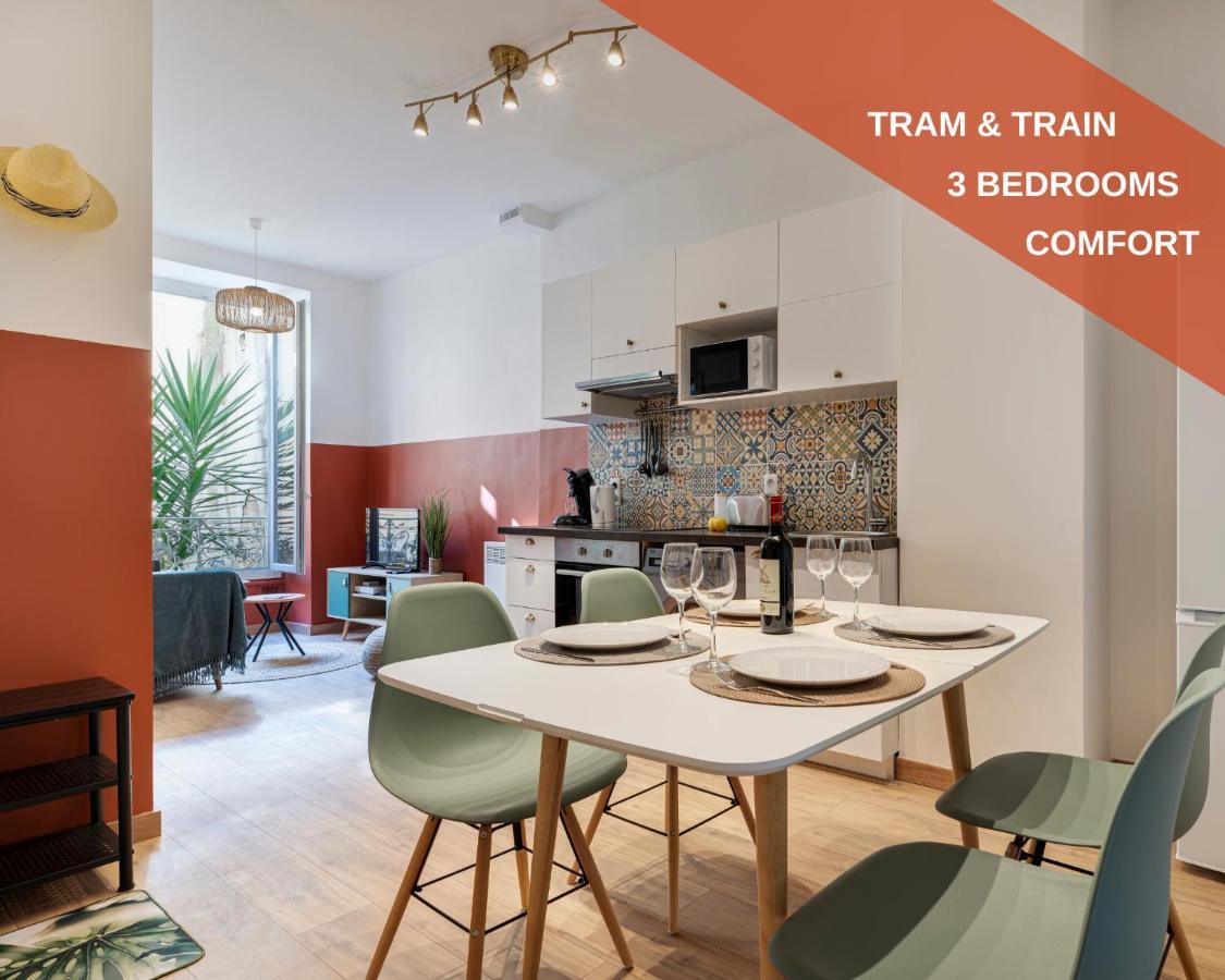Cosy And Trendy 3 Bedrooms Train Tramway Nice Exterior photo